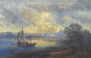Romantische Landschaftsdarstellung 19. Jh.