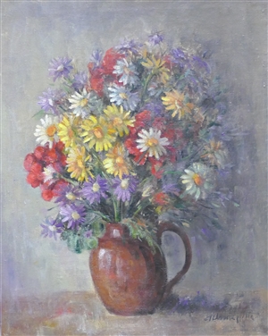 Blumenmalerei, um 1950