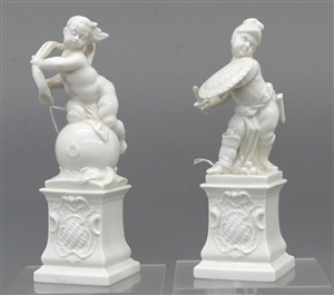 Paar Porzellanskulpturen