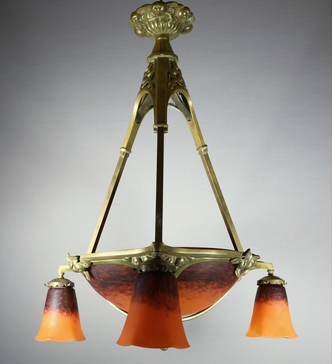 Hängeleuchte, Jugendstil,  Schneider