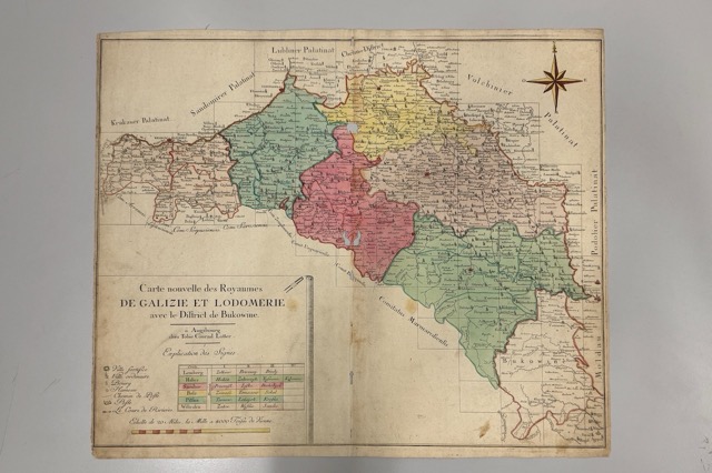 kolorierter Kupferstich Landkarte Galizien und Lodomerie von Tobias Conrad Lotter