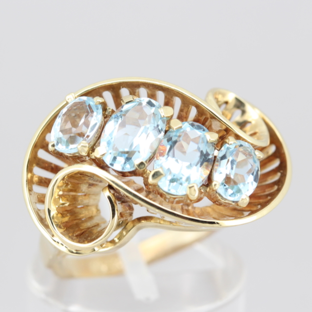 Damenring Aquamarine