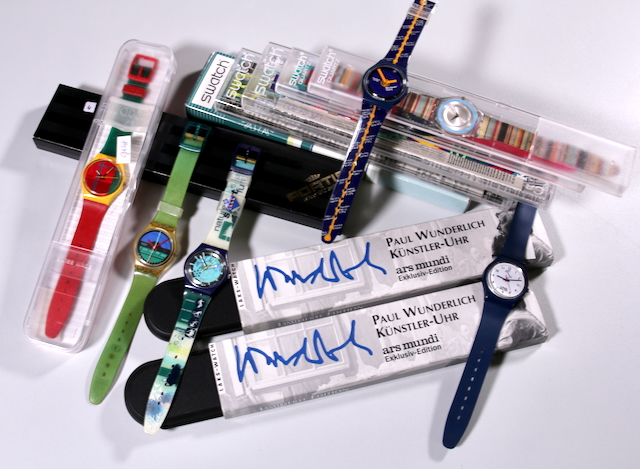 Konvolut 9 Armbanduhren, teils Swatch, Quarz