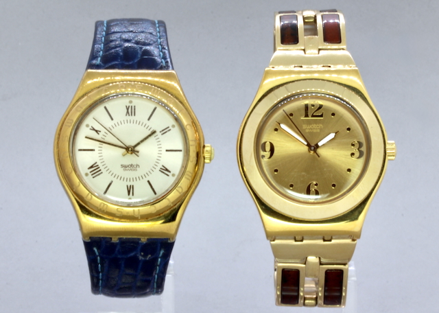 Paar Swatch Armbanduhren, Quarz