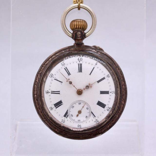 Taschenuhr, 800er Silber, Kronenaufzug