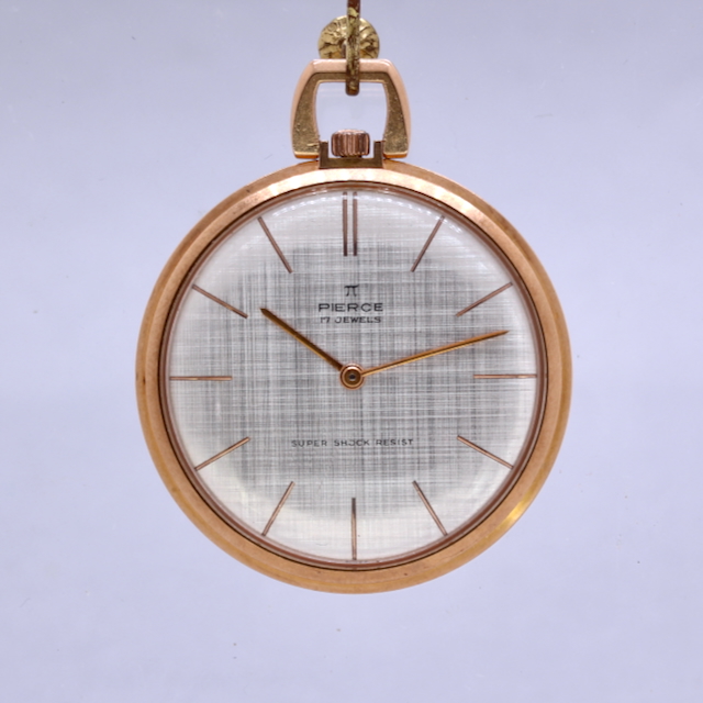 Pierce Frackuhr, 18 kt Gelbgold, Kronenaufzug