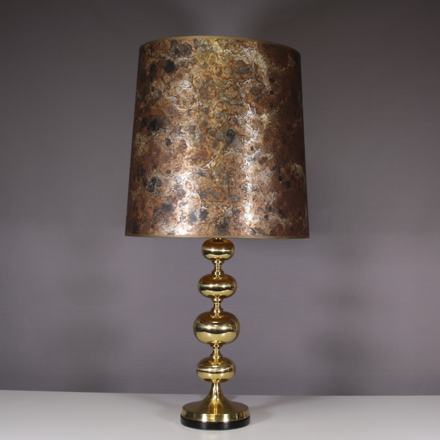 Stehlampe, Lampenschirm mit Rostoptik
