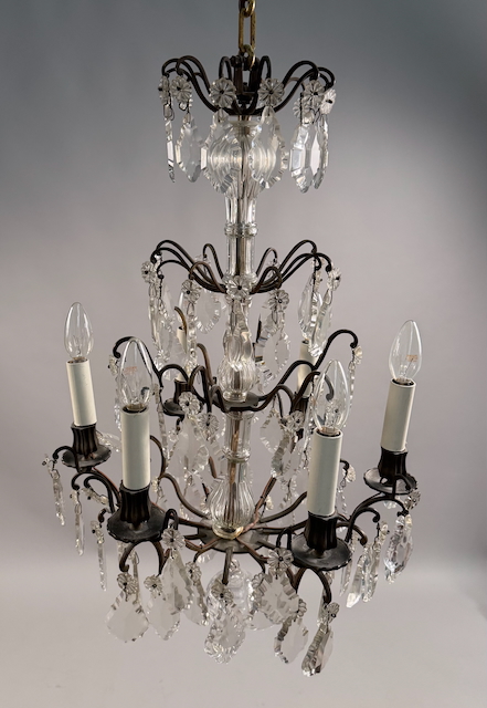 Kristall Glas Lüster,  Frankreich, 19 Jh.