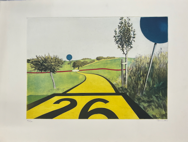 Peter Berndt (1937 Oberlausitz - 2021 ebda.), Farbradierung, „26“