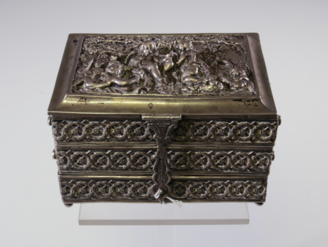 Schmuckschatulle Silber 19. Jh.