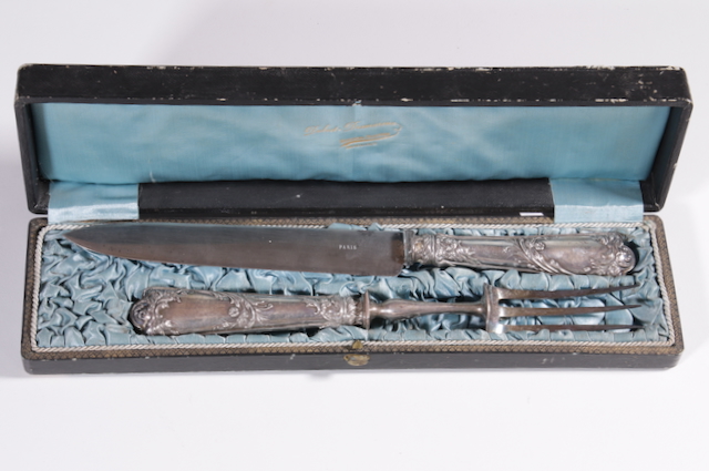 Tranchierbesteck Silber Paris um 1900