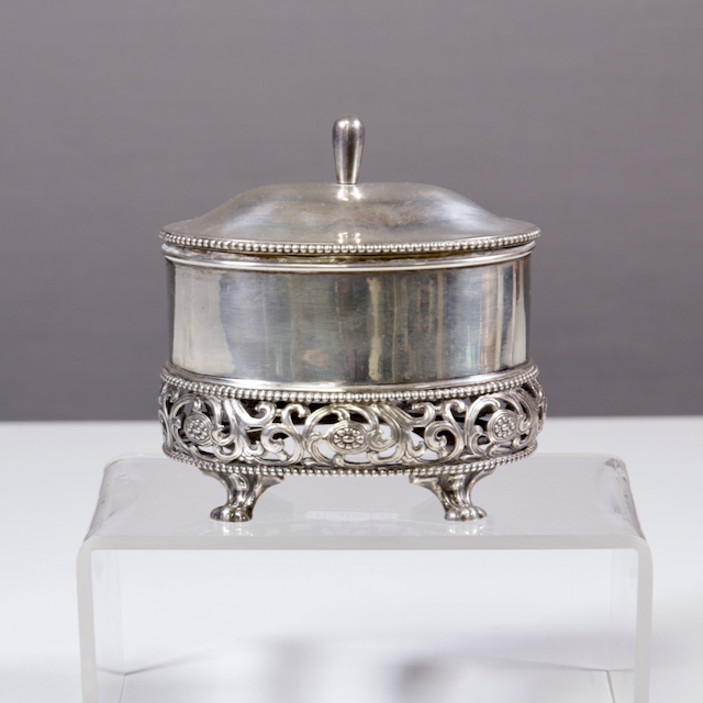 Silber-Zuckerdose wohl um 1920