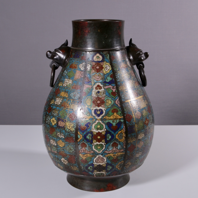 Cloisonné Vase China um 1900