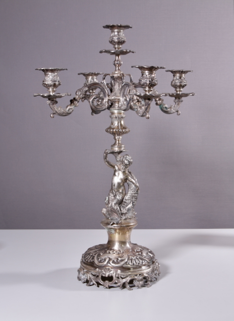 Silber-Kandelaber Armenien Anfang 20. Jh.