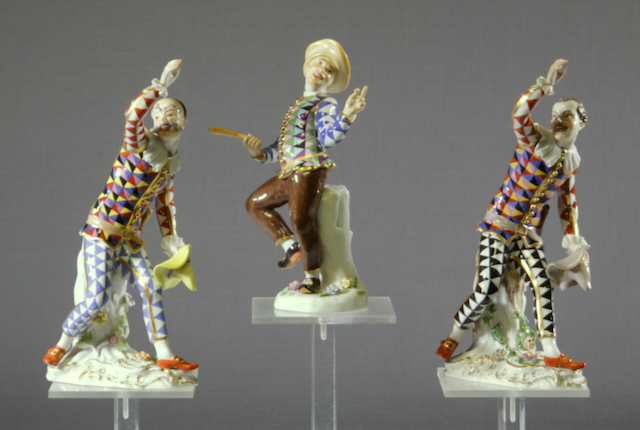 Konvolut Porzellan-Harlekine Meissen Entwurf Johann Kändler (1706 - 1775)