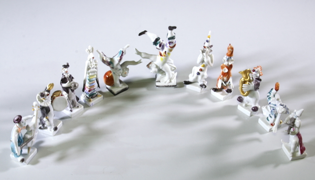 Konvolut Porzellanfiguren Meissen Entwurf Peter Strang
