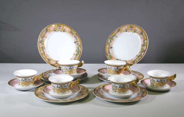Porzellan-Teeservice Rosenthal für Versace von Paul Wunderlich
