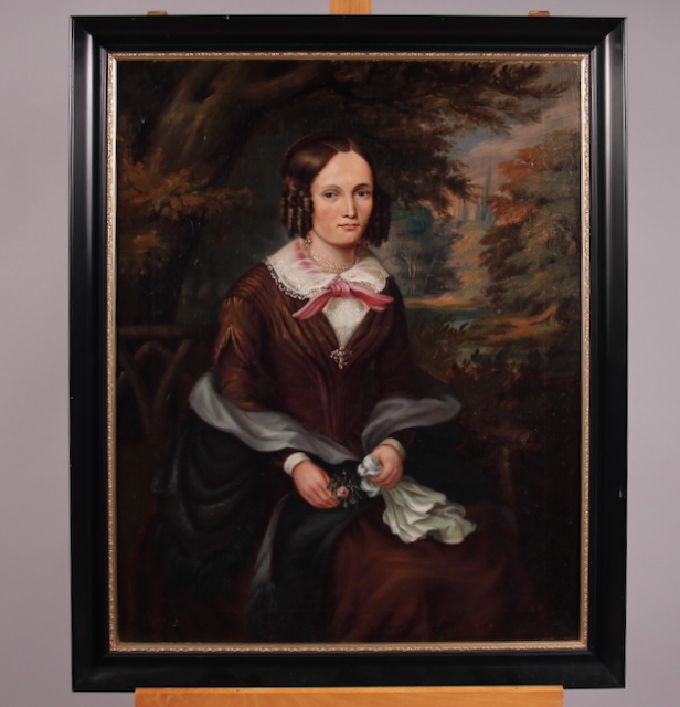 Ölgemälde, Portraitdarstellung Biedermeier, 19. Jh.