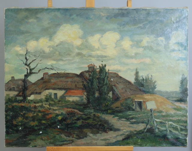 Daniel Bekking (1906 Haarlem - 1973 Amsterdam), Ölgemälde, Landschaftsdarstellung